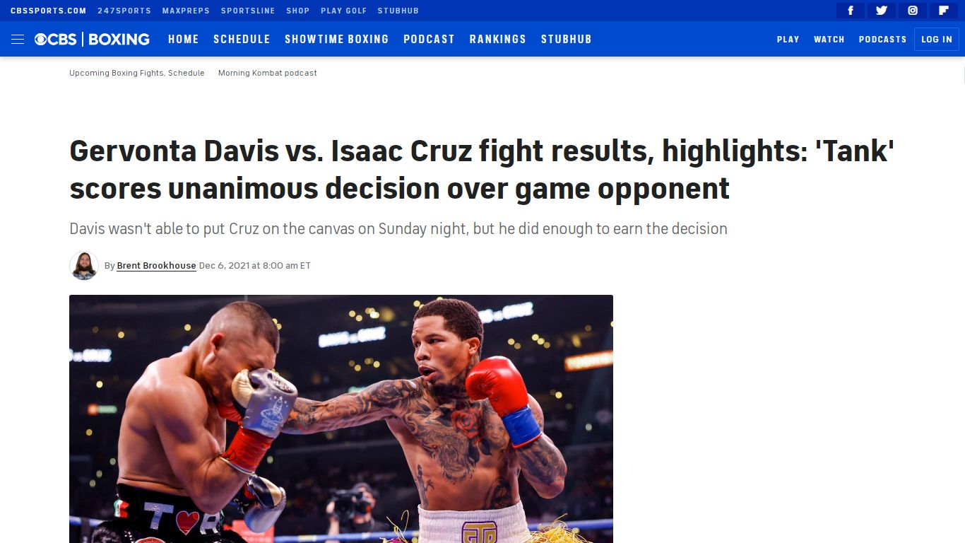 Gervonta Davis vs. Isaac Cruz fight results, highlights: 'Tank' scores ...